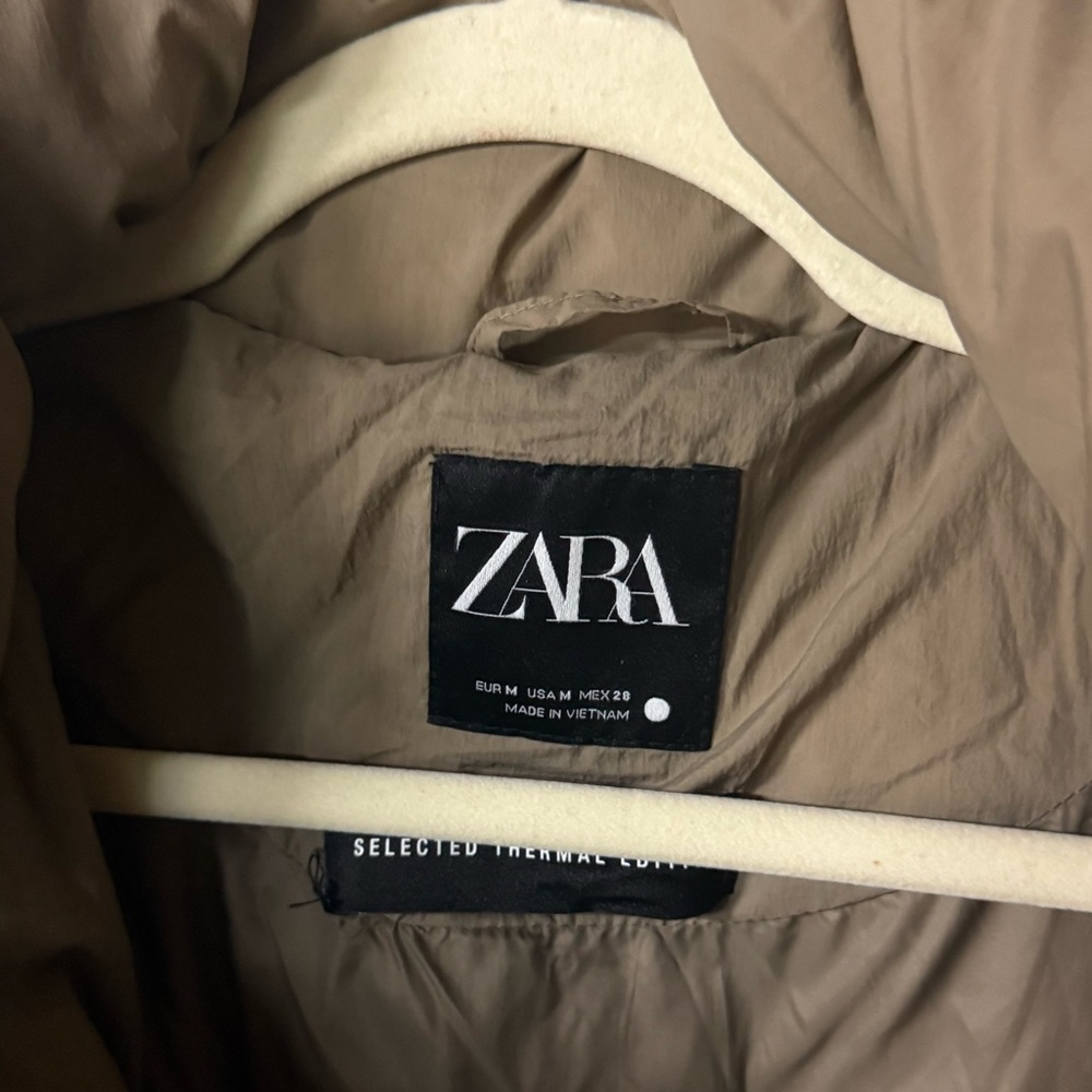 EUC Zara Down Filled Selected Thermal Edition Winter Puffer Zip Coat - Picture 7 of 11